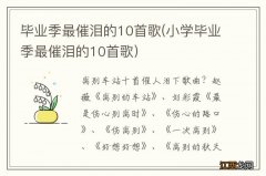 小学毕业季最催泪的10首歌 毕业季最催泪的10首歌