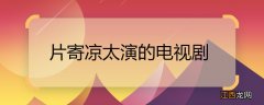 片寄凉太演的电视剧 片寄凉太演的电视剧有哪些