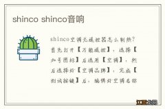 shinco shinco音响