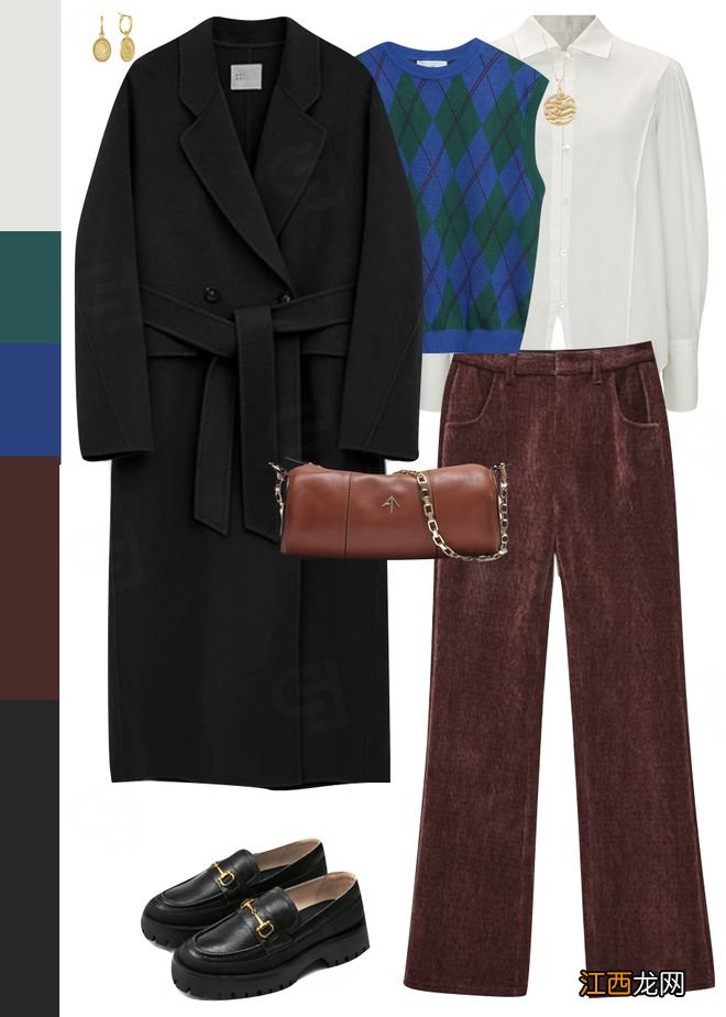 好绝！8套秋冬彩色通勤穿搭，亮眼又得体