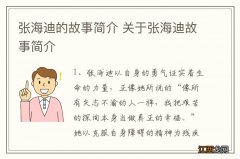 张海迪的故事简介 关于张海迪故事简介