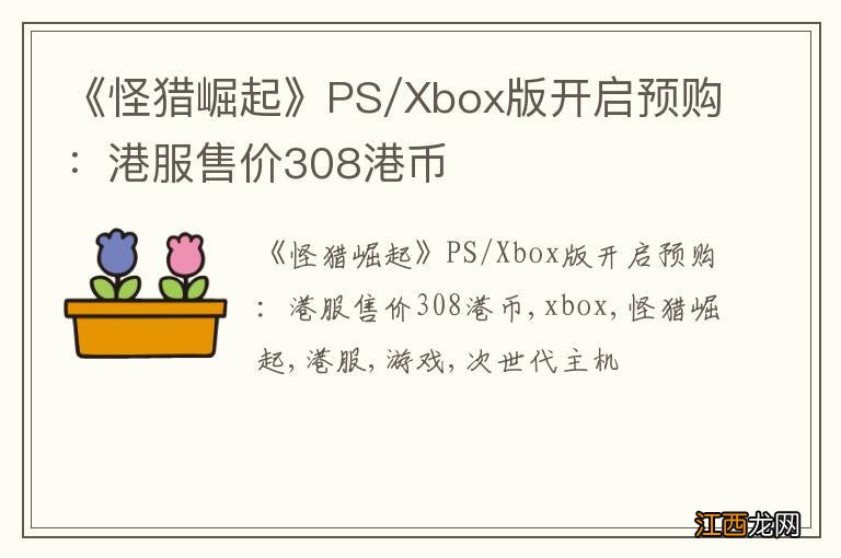 《怪猎崛起》PS/Xbox版开启预购：港服售价308港币