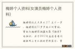 女演员梅婷个人资料 梅婷个人资料