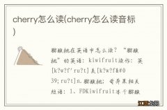 cherry怎么读音标 cherry怎么读