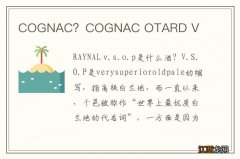 COGNAC？COGNAC OTARD V