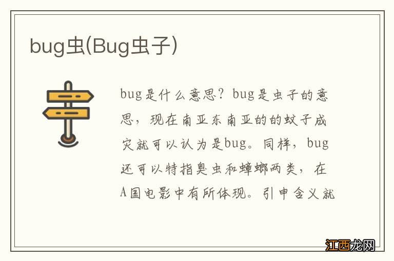 Bug虫子 bug虫