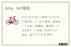 birty，birt音标