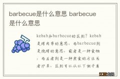 barbecue是什么意思 barbecue 是什么意思