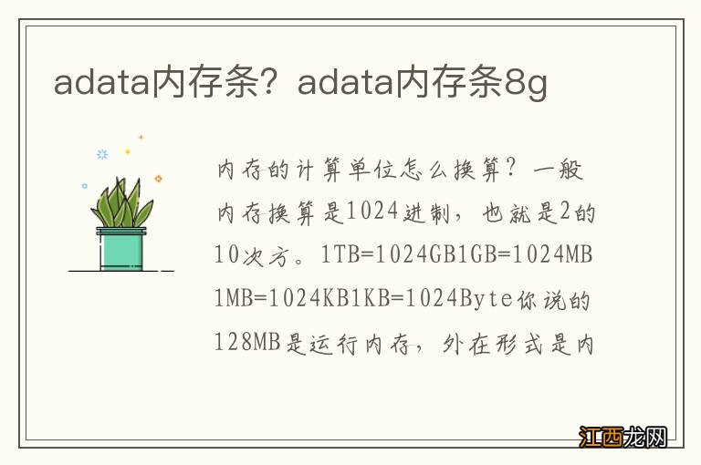 adata内存条？adata内存条8g