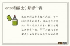 enzo和戴比尔斯哪个贵