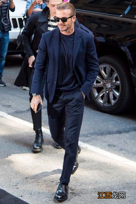 贝克汉姆的秋冬造型，真是型男范十足，每一组搭配都很有气场