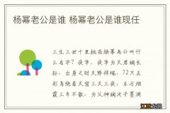 杨幂老公是谁 杨幂老公是谁现任