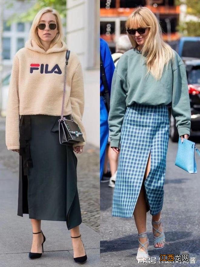 秋季穿“卫衣”关键在搭配,街拍中的这些花式穿法,学到就是赚到