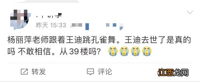 国家一级演员王迪因抑郁症去世,曾登春晚与杨丽萍合作,年仅44岁