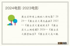 2024电影 2023电影