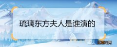 琉璃东方夫人是谁演的 琉璃东方夫人的扮演者