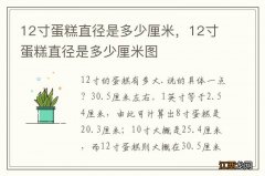 12寸蛋糕直径是多少厘米，12寸蛋糕直径是多少厘米图