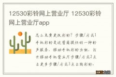 12530彩铃网上营业厅 12530彩铃网上营业厅app