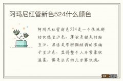 阿玛尼红管新色524什么颜色