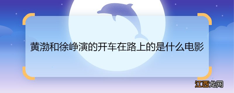 黄渤和徐峥演的开车在路上的是什么电影 黄渤和徐峥演的开车在路上的电影是什么