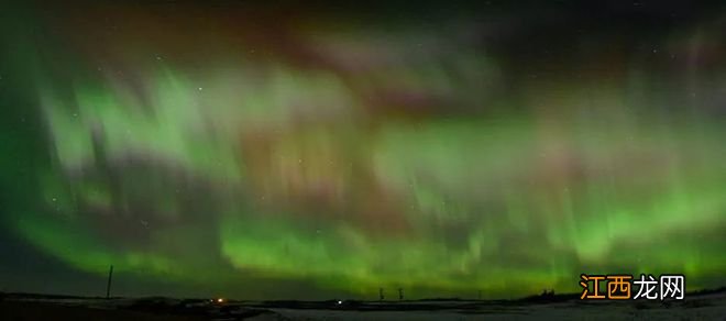 罕见极光昨夜降临加拿大夜空 社交媒体被各地的精美照片刷屏