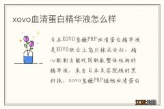 xovo血清蛋白精华液怎么样