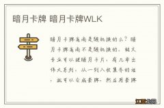 暗月卡牌 暗月卡牌WLK