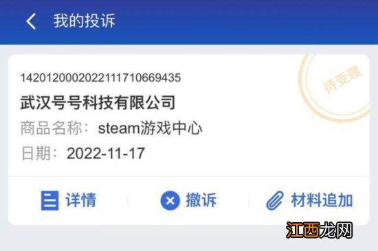 盗版Steam平台还想骗钱？玩家投诉到12315成功退钱