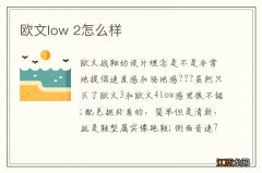 欧文low 2怎么样