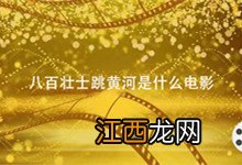 八百壮士跳黄河是什么电影 八百壮士跳黄河是哪部电影