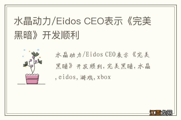 水晶动力/Eidos CEO表示《完美黑暗》开发顺利