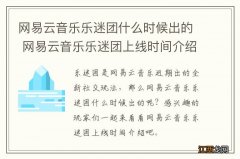 网易云音乐乐迷团什么时候出的 网易云音乐乐迷团上线时间介绍