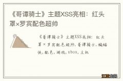 《哥谭骑士》主题XSS亮相：红头罩×罗宾配色超帅