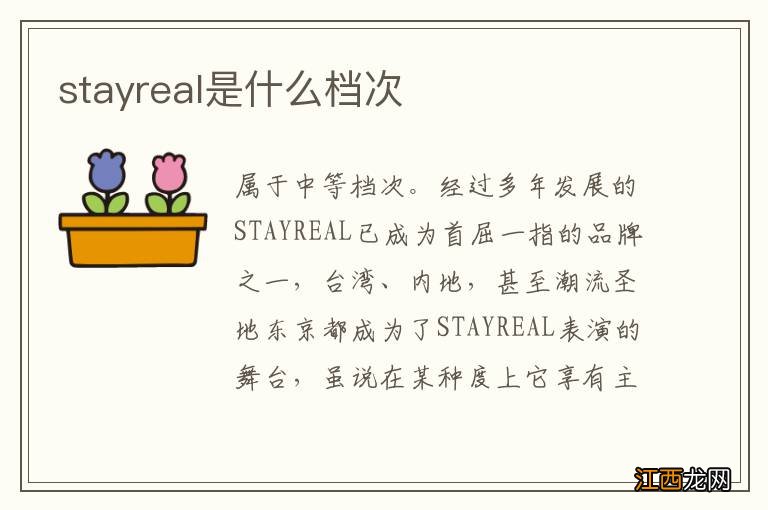 stayreal是什么档次