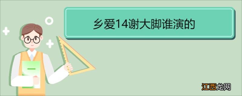 乡爱14谢大脚谁演的 《乡村爱情14》剧情介绍