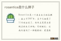 rosantica是什么牌子