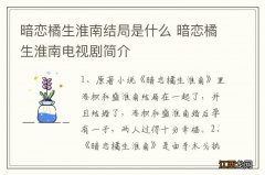 暗恋橘生淮南结局是什么 暗恋橘生淮南电视剧简介