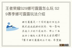 王者荣耀S29娜可露露怎么玩 S29赛季娜可露露玩法介绍