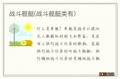 战斗舰艇类有 战斗舰艇