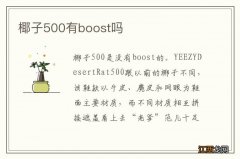 椰子500有boost吗