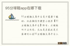 95分球鞋app在哪下载