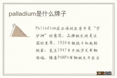 palladium是什么牌子