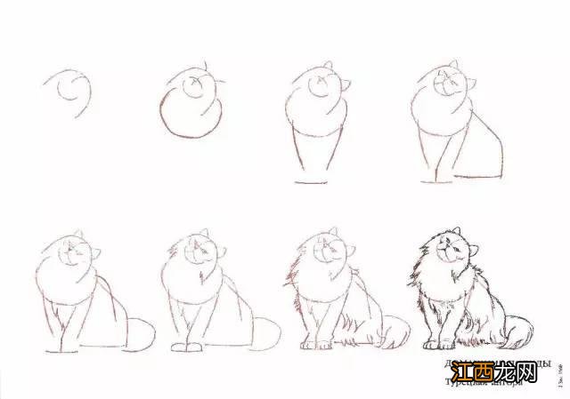 猫咪简笔画50个干货小教程 猫咪简笔画又简单又好看