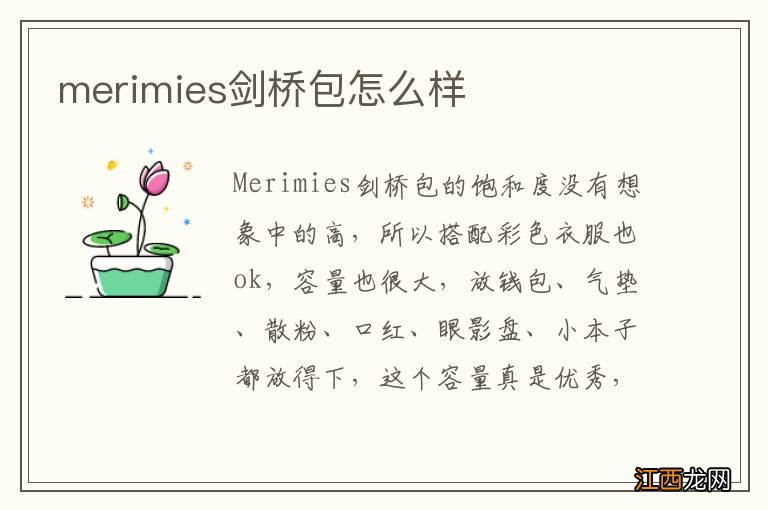 merimies剑桥包怎么样