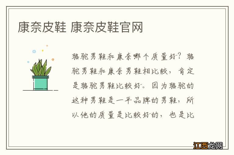 康奈皮鞋 康奈皮鞋官网