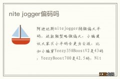 nite jogger偏码吗