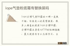 iope气垫粉底霜有替换装吗