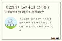 《七龙珠：破界斗士》公布赛季更新路线图 每季都有新角色