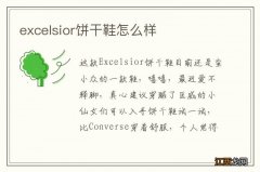 excelsior饼干鞋怎么样