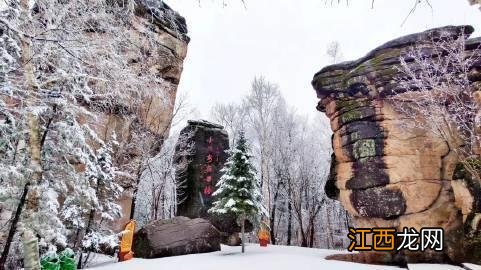 雪地里，世界纯净无比，彷佛是置身于童话里